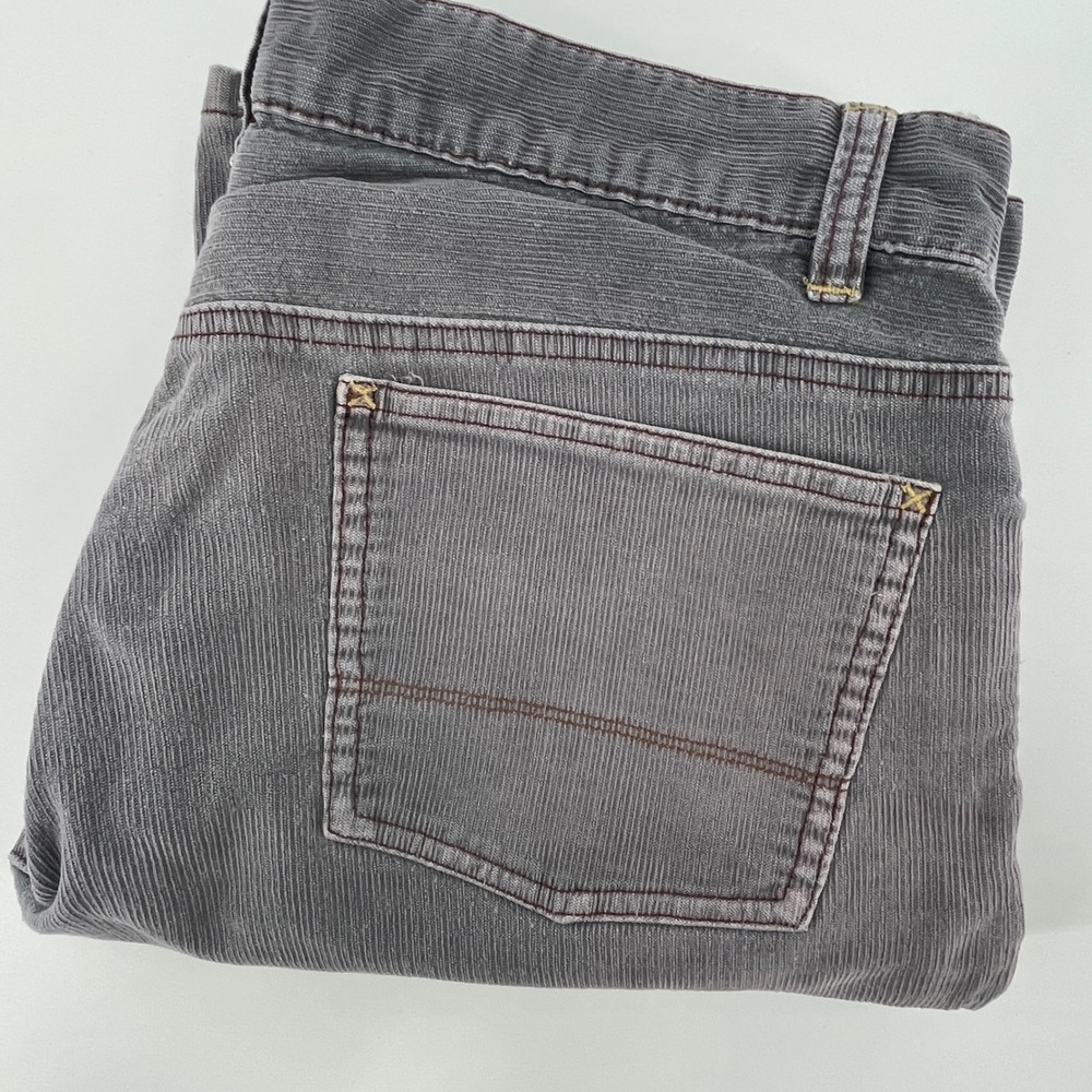 Polo Jeans Co Ralph Lauren Gray Corduroy Pants Womens 12 Straight Leg Stretch